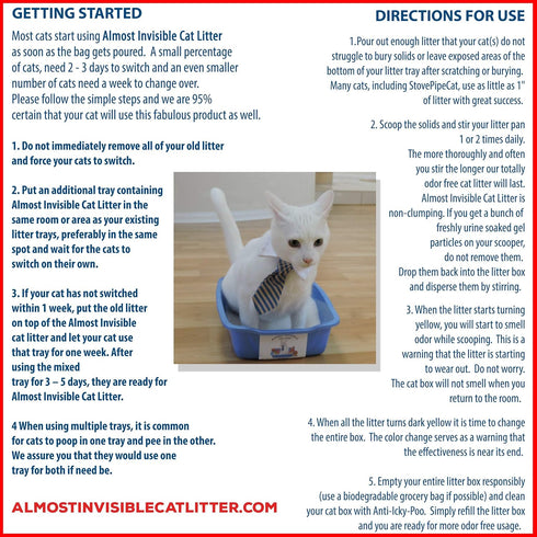 StovePipeCat's Awesome Almost Invisible Cat Litter, 9 Pounds