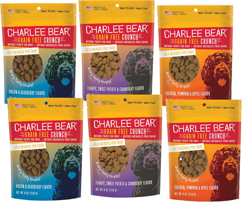 Charlee Bear Bear Crunch Variety Pack, 6 Pack, 8 oz