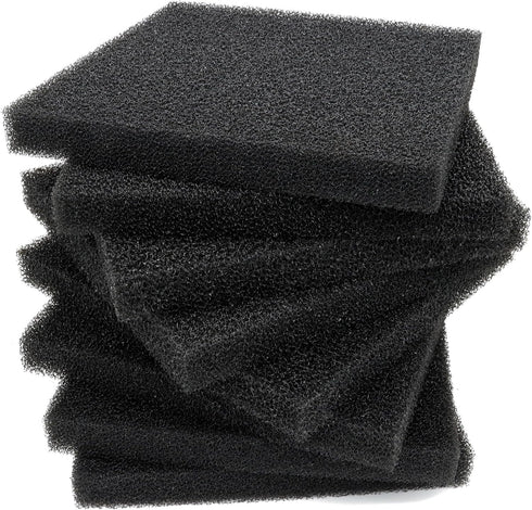 ALEGI 8 Pieces Aquarium Filter Foam Sponges, 9x9x1 inch Bio Sponge Media Pad