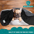 PetAmi Waterproof Dog Blanket for Small Medium Pets - Reversible Washable Soft Fleece Cat Blanket for Bed Couch Sofa
