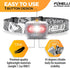 Foxelli LED Headlamp Flashlight for Adults & Kids, Lightweight Waterproof Head Lamp for Running, Camping, Hiking, 3 AAA