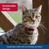 Coastal Pet New Earth Soy Adjustable Breakaway Cat Collar, Eco-Friendly, Cranberry, 3/8" x 08"-12"
