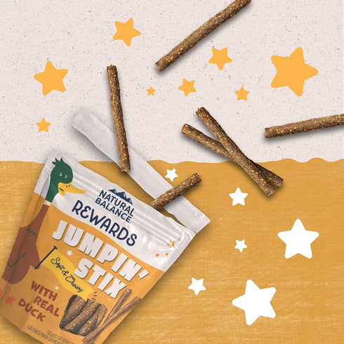 Natural Balance Limited Ingredient Rewards Jumpin' Stix, Grain-Free Duck Recipe, 4 Ounce (Pack of 1)