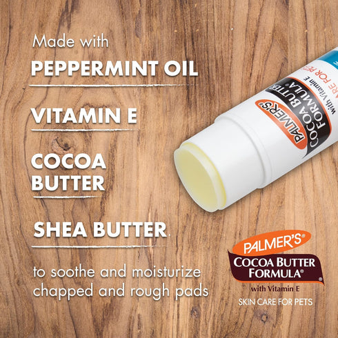 Palmer's for Pets Cocoa Butter Fragrance Free Moisturizing Paw Pad & Nose Balm Swivel Stick for Dogs, 0.5 oz
