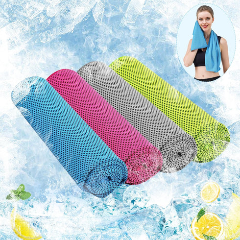 out40''x12'' Cooling Towels for Neck/Face Ice Towel Cooling Neck Wraps for Hot Weather Sweat Towels Microfiber Chilly