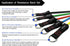 TheFitLife Exercise Resistance Bands with Handles, 5 Stackable Fitness Workout Bands, Carry Bag Included