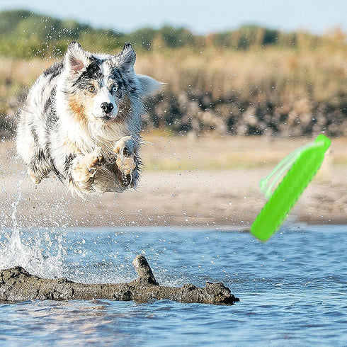 Dog Float Toy - Lightweight Interactive Training Bumper & Fetching Dummy for Small, Medium, Large Dogs, Pool Fetch Rope