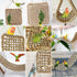 SMICEM 2Pcs 2 Sizes29.53x6.89 &7.48x7.48 Inches Natural Sea Grass Parrot Mat - Foraging Chew Wall Toy with Climbing