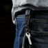 KeyUnity KM04 Titanium Carabiner Keychain Clip, Quick Release EDC Key Holder Organizer
