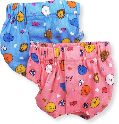 Pack of 2 Sanitary Pants Dog Female Diapers Cotton for Small Pet Cat (S: Waist: 10" - 13")