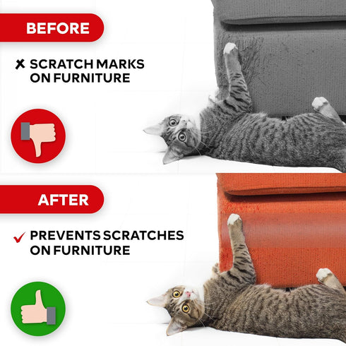 XFasten Anti-Scratch Cat Training Tape - Clear, 2.5-Inches x 15 Yards, Scratch Guard Protector Tape for Cats and Pets