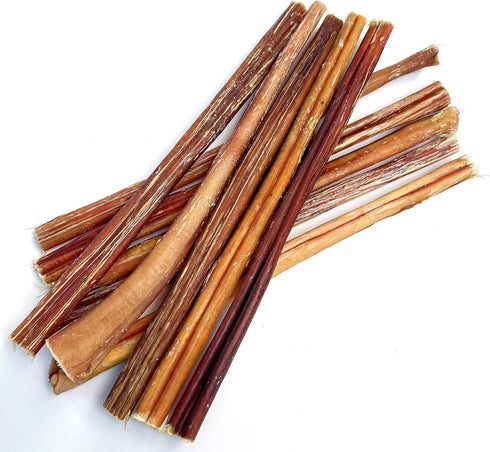 12 inch 10 Pack 100% Standard Bully Sticks for Dogs - - Natural, Single Ingredient, Easily Digestible, All Beef Dog