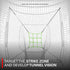 Rukket Baseball/Softball Adjustable Pitching Target, Practice Throwing Target Frame and Net