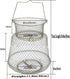 HEXJOZEI Metal Fish Basket. Wire Metal Fish Basket. Foldable Fishing Cage. Crab Fish Basket