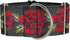 Martingale Dog Collar for Greyhound Saluki Whippet and Similar Breeds, 2'' Wide (M 11''-14'' and Leash Set), Red, Black