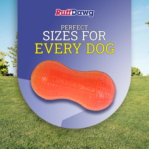 Ruff Dawg Peanut Crunch – Floating, Bouncy Fetch Toy for Medium to Large Dogs, Interactive for Outdoor Play
