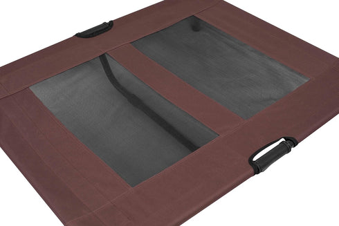 Internet's Best BIRDROCK Home Dog Cot - Elevated Dog Bed, 36 x 30, Cool Breathable Mesh, Medium, Brown