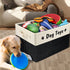 PET ARTIST Foldable Dog Toy Bin - Collapsible Storage Box for Dog Toys Accessories for Medium Pet Toys, Dog Coat