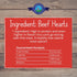 8oz Shepherd Boy Farms Freeze Dried Dog and Cat Treats, Beef Heart, All Natural Single Ingredient Freeze-Dried Dog