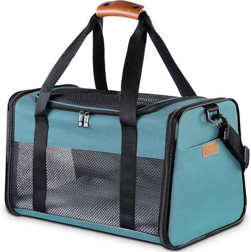 Portable Foldable Cat Carrier, Soft-Sided Pet Bag for Dogs & Cats up to 28 lbs, Airline Approved Travel Carrier