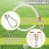 Dog Tie Out Cable - 100 ft Long with 10 ft Run Cable, Heavy Duty Chew Proof Lead Leash for Small Medium Large Dogs