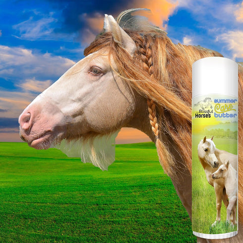 Summer 0.50 oz. The Blissful Horses Care Sun Butter, Gentle Horse Sunscreen, Easy-to-Apply Equine Sunblock Solution
