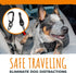 Mighty Paw Dog Seat Belt Vehicle - Chew-Proof Dog Belt with Aviation Aluminum Carabiner for Teething Puppies