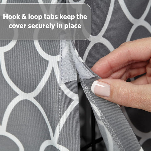 MidWest Homes for Pets Small Dog Crate Cover, Teflon Fabric Protector, Fits Most 24-inch Crates, Gray