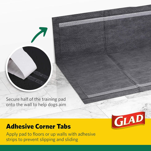 Glad for Pets Giant Size Activated Carbon Puppy Training Pads, Super Absorbent and Leak Proof, 24 Count