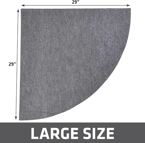 Drymate Corner Cat Litter Trapping Mat (Ridged Design), Waterproof and Machine Washable, Soft on Kitty Paws