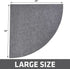 Drymate Corner Cat Litter Trapping Mat (Ridged Design), Waterproof and Machine Washable, Soft on Kitty Paws