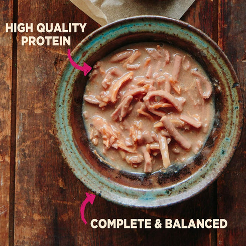 Wellness CORE Natural Grain Free Mini Meals Wet Dog Food, Shredded Chicken & Turkey Dinner in Gravy, 3-Ounce Pouch