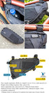 GORIX Expandable 3.5L Bike Triangle Frame Bag, Waterproof Cycling Top Tube Bag