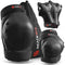 SKATEWIZ Skate Pads for Kids 8-14, Smash Size S in Black, Knee Pads for Roller Skating