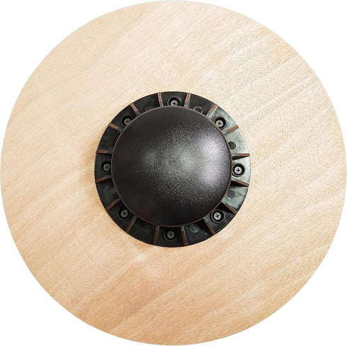 Signature Fitness Non-Slip Wooden Wobble Balance Board - Core Trainer with 360 Rotation for Stability
