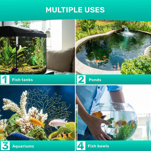 JNW Direct 9-in-1 Aquarium Test Strips - Quick & Accurate Fish Tank Test Kit - 100 Test Strips with eBook