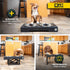 Pet Zone Elevated Dog Bowls Designer Diner 3 Height Adjustable Raised Dog Bowl Stand with 2 Stainless Steel Dog Bowls (7 Cup Capacity Each)