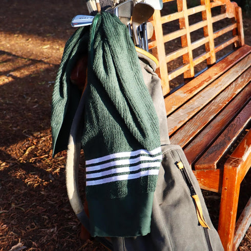The Tour Towel, Large Golf Caddy Towel Terry Cloth, Absorbent 19" x 44", Perfect Golf Cart Accessory