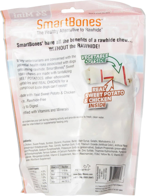 SmartBones Mini Sweet Potato Chews (24 Pack), SBSP-02002, Mini-24 pieces/pack