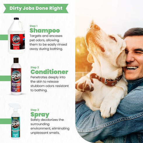 Best Shot ONE SHOT Deodorizing Conditioner, Hydrating for Dogs, Cats, Horses, Livestock, 16 Oz.