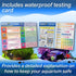 9 in 1 Aquarium Test Strips for Salt & Freshwater, Fish Tank Tester Kit for Iron, Copper, Carbonate, pH, Nitrate, Nitrite, Chlorine, Total Hardness & Alkalinity - 100 Count