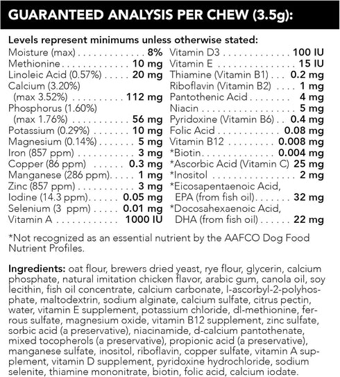 VETRISCIENCE Canine Plus MultiVitamin for Dogs - Vet Recommended Supplement for Mood, Skin, Coat, Liver Function, 30