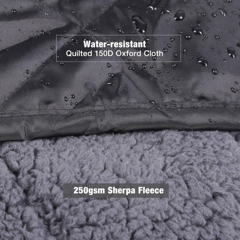 REDCAMP Large Warm Blanket with Sherpa Lining, Windproof for Camping, Machine Washable 79"x79"