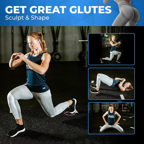 Iron Core Fitness 2 x Dual Sided Gliding Discs, Core Sliders for Ultimate Core Ab Fitness Trainer, Gym Equipment