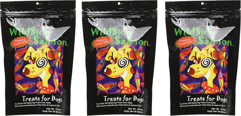WildSide Salmon - Wild Alaskan Freeze Dried Salmon Treats for Dogs, 3 oz (3 Pack)