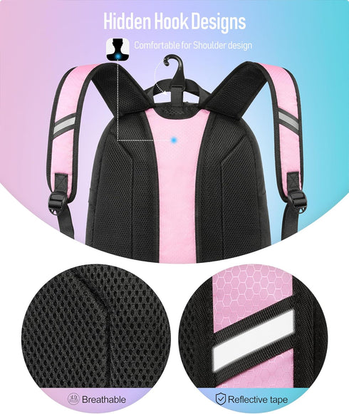 Softball Bag - Lightweight Baseball Backpack with Shoes Compartment, Fence Hook for TBall Bat & Equipment