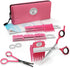 SCAREDY CUT NO Buzz Dog Clippers, Tiny Trim Safety Scissor, Silent Low Noise Grooming Clipper, Right Handed Pink