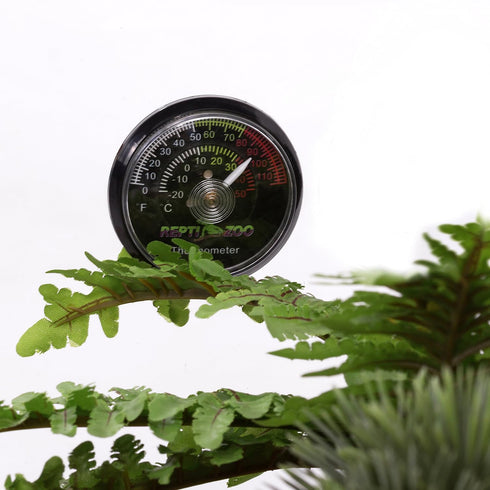 REPTI ZOO Reptile Terrarium Thermometer, Dial Gauges for Pet Rearing Box, Celsius and Fahrenheit