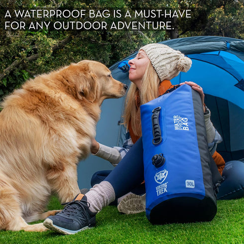 Waterproof Dry Bag, Dry Sack with Clipped Roll Top, Keep Gear Safe & Dry for Camping, Boating, Kayaking