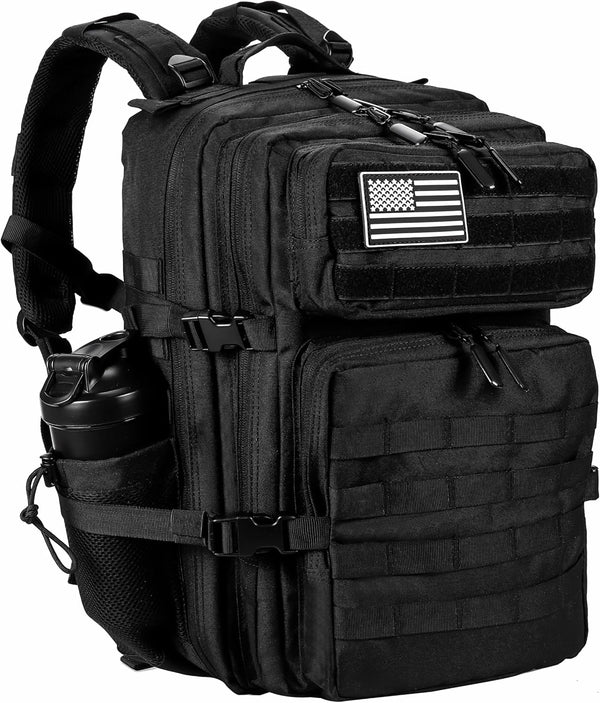 LHI 45L Military Tactical Backpack for Men and Women, Army 3 Days Assault Pack with Molle System